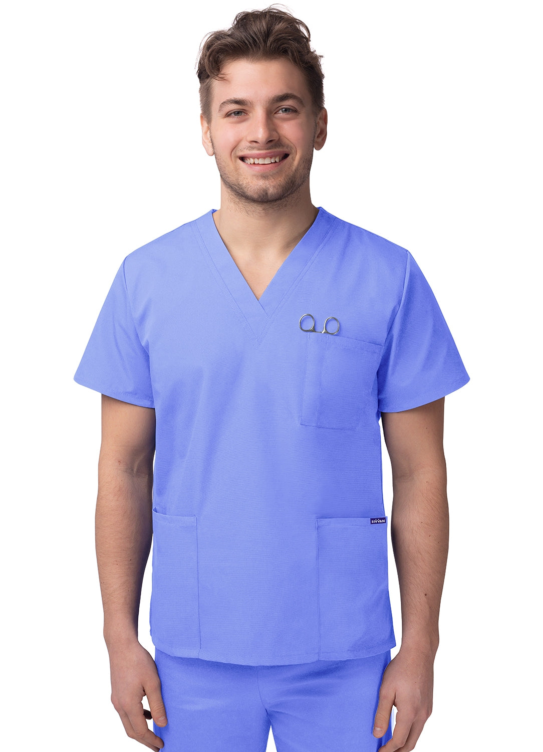 Sivvan Unisex V-Neck 3 Pocket Top