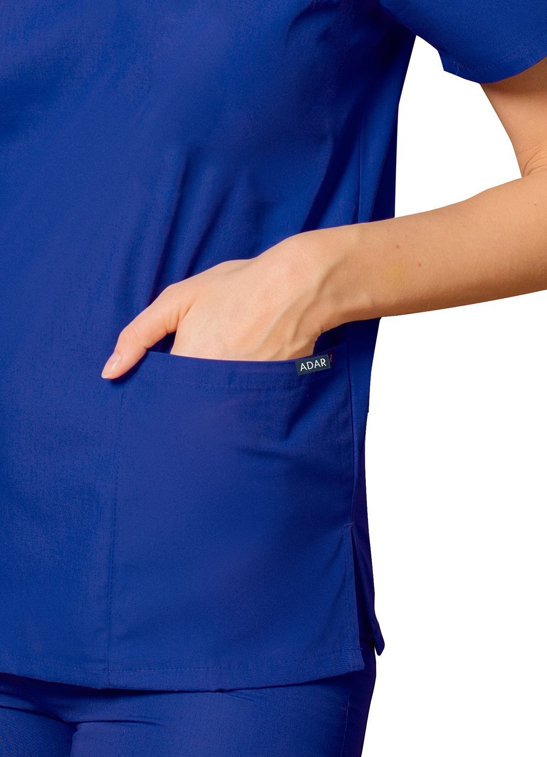 Adar Universal Unisex V-Neck 2 Pocket Scrub Top