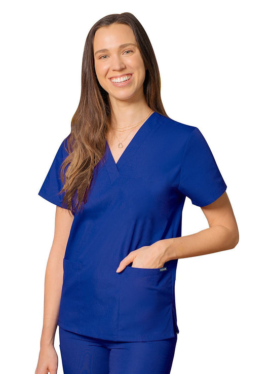 Adar Universal Unisex V-Neck 2 Pocket Scrub Top