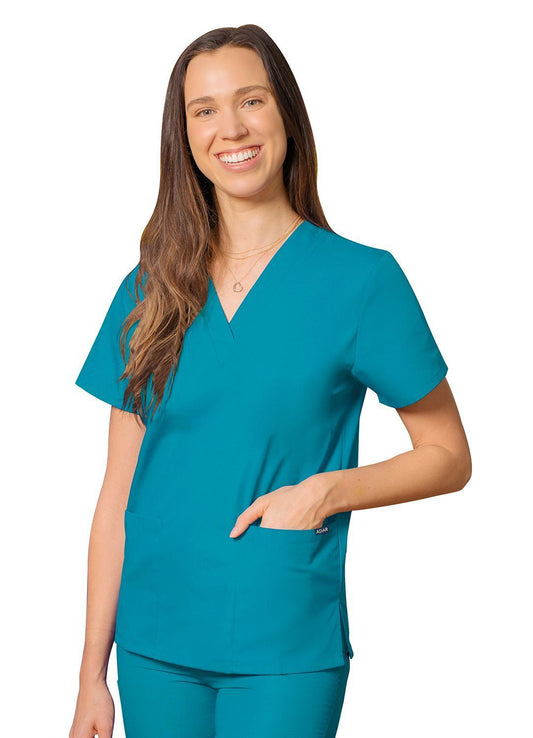 Adar Universal Unisex V-Neck 2 Pocket Scrub Top