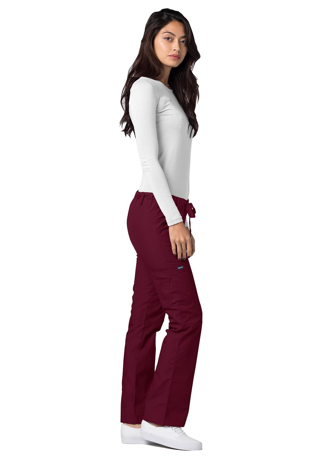 Adar Universal Low-Rise Multipocket Drawstring Straight Leg Pants