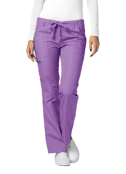 Adar Universal Low-Rise Multipocket Drawstring Straight Leg Pants