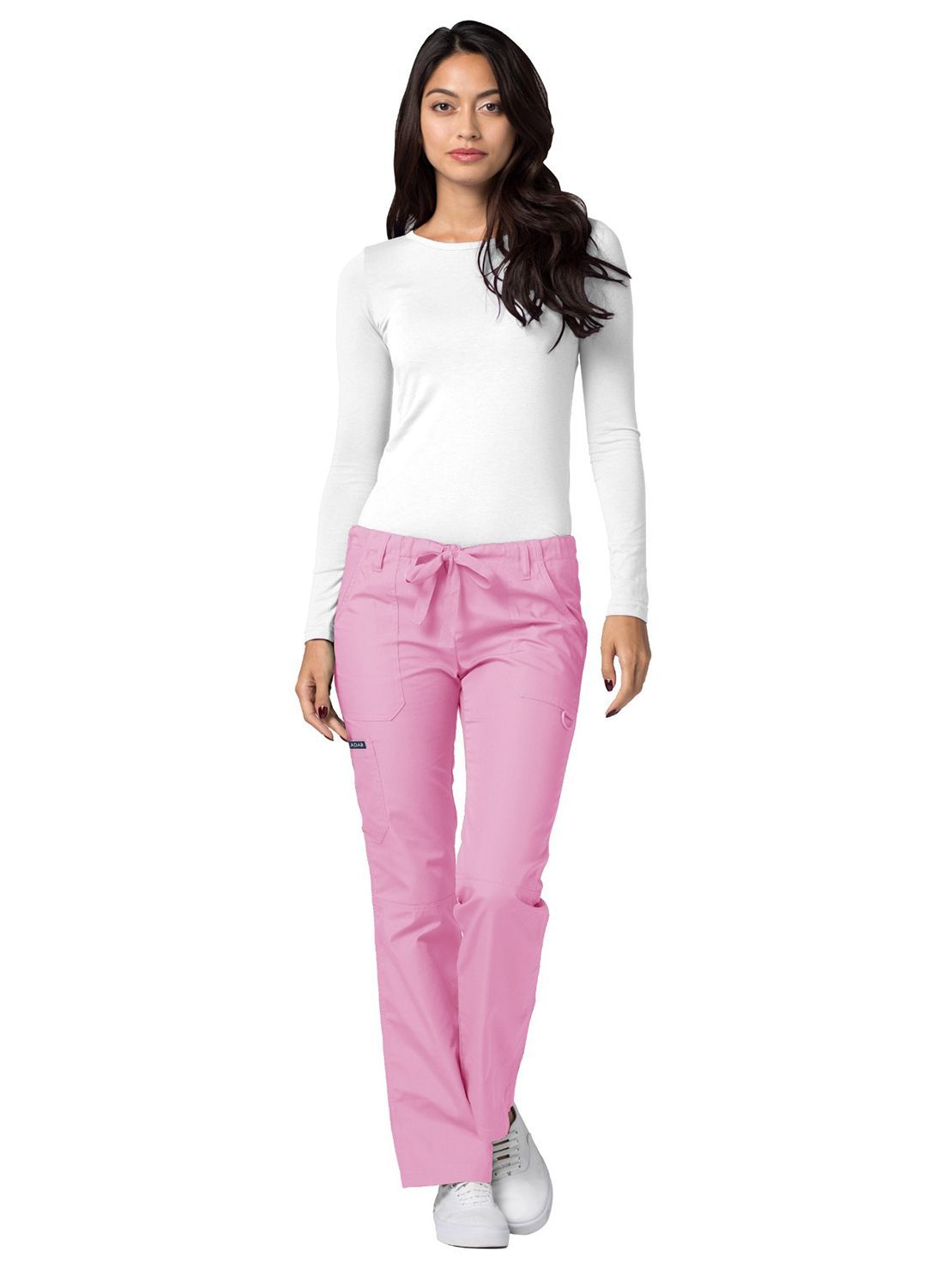 Adar Universal Low-Rise Multipocket Drawstring Straight Leg Pants