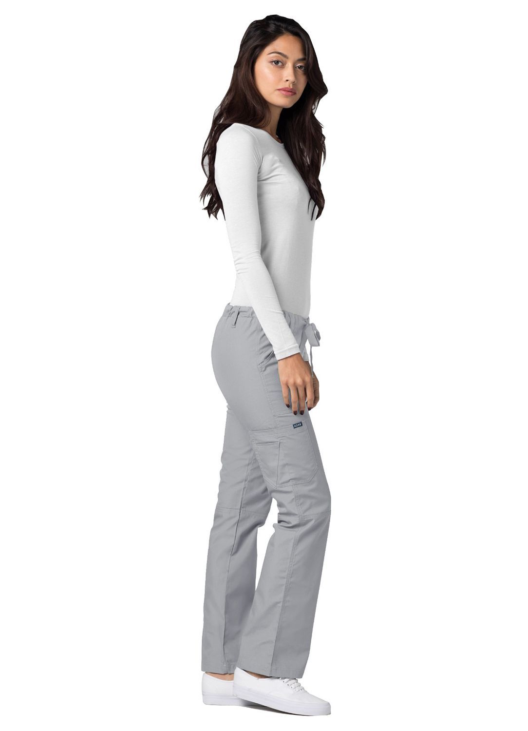 Adar Universal Low-Rise Multipocket Drawstring Straight Leg Pants