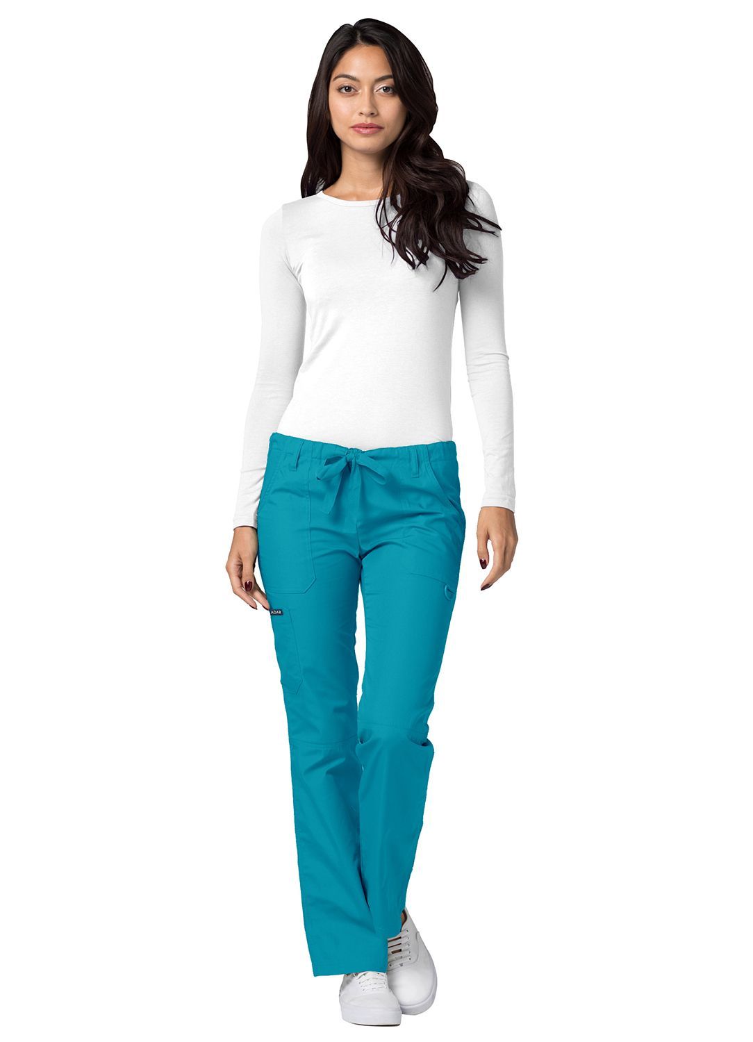 Adar Universal Low-Rise Multipocket Drawstring Straight Leg Pants