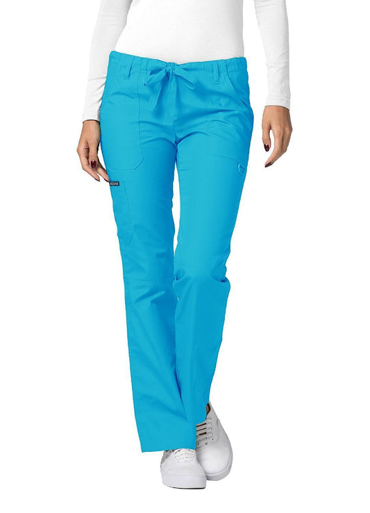 Adar Universal Low-Rise Multipocket Drawstring Straight Leg Pants