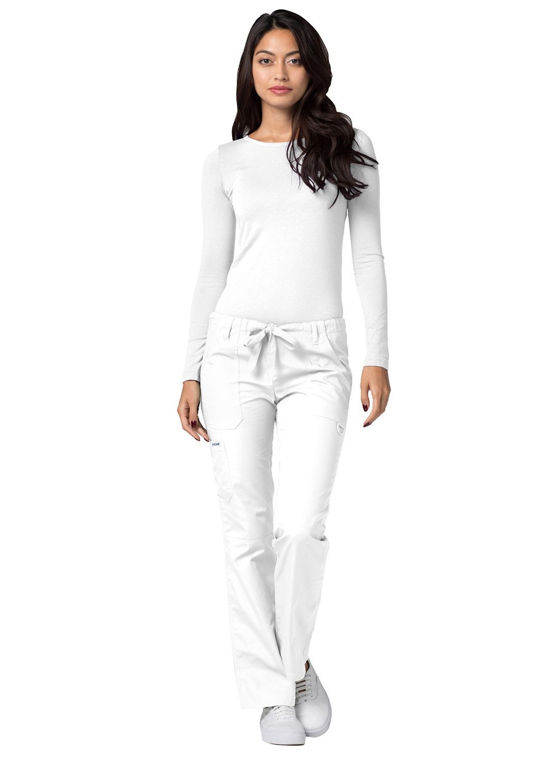 Adar Universal Low-Rise Multipocket Drawstring Straight Leg Pants