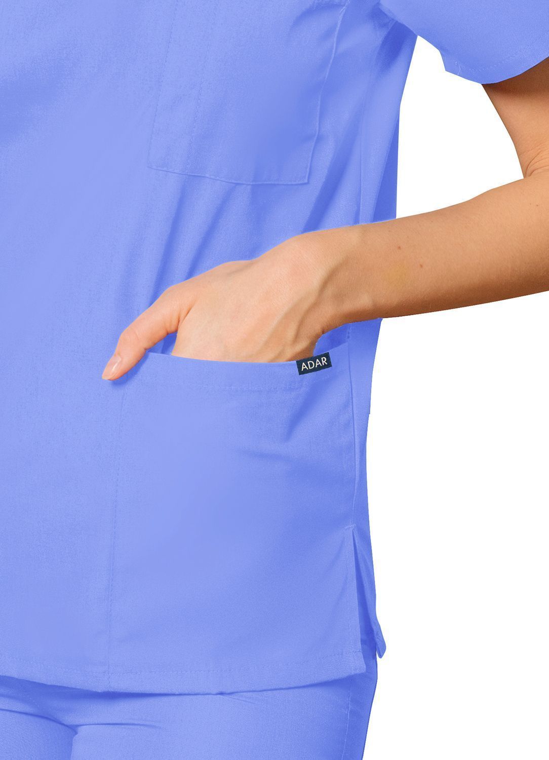 Adar Universal Unisex V-Neck Tunic 3 Pocket