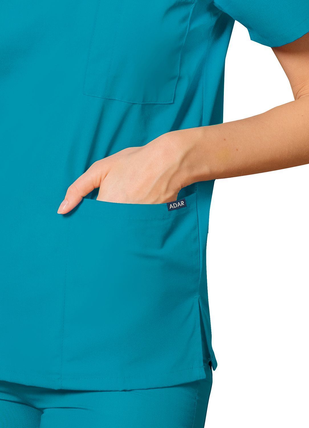 Adar Universal Unisex V-Neck Tunic 3 Pocket