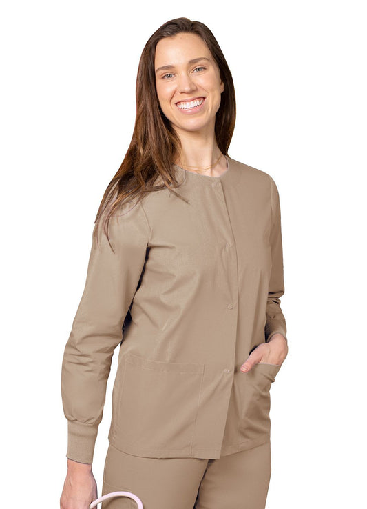 Adar Universal Round Neck Warm-Up Jacket