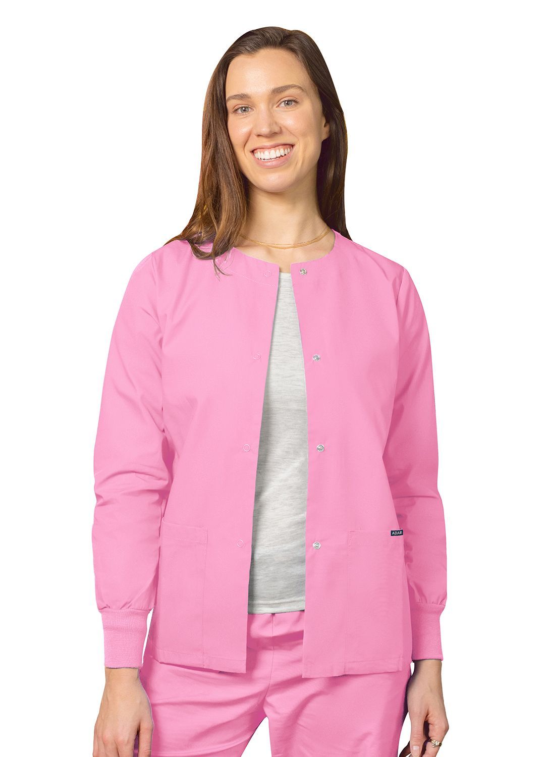Adar Universal Round Neck Warm-Up Jacket