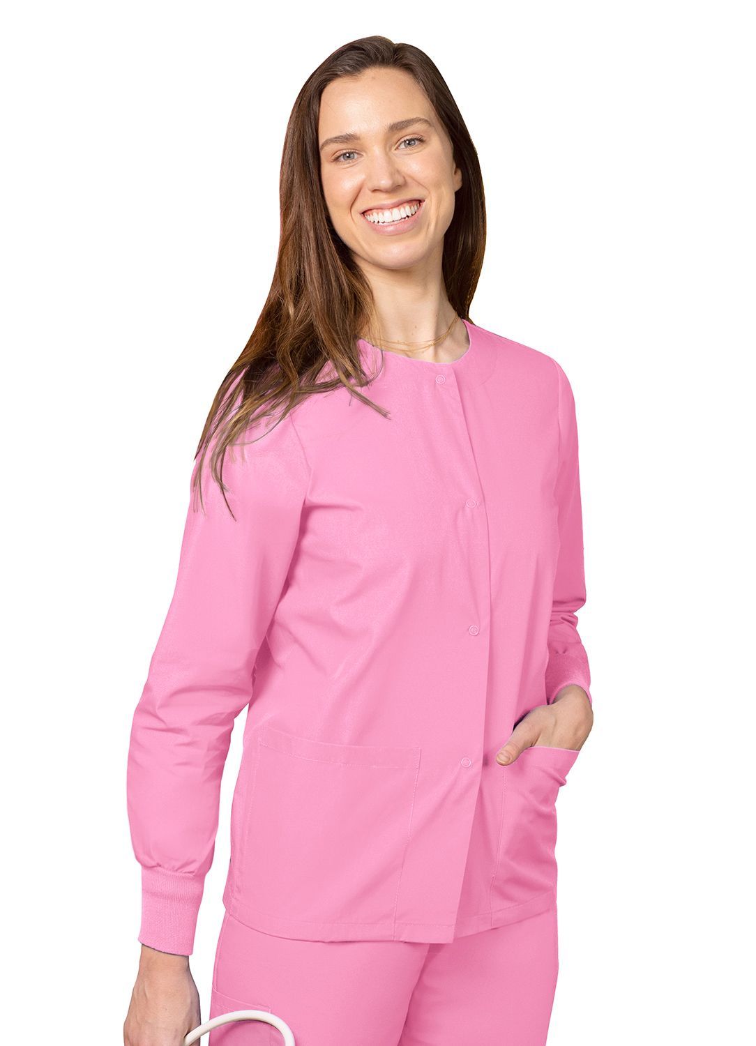 Adar Universal Round Neck Warm-Up Jacket