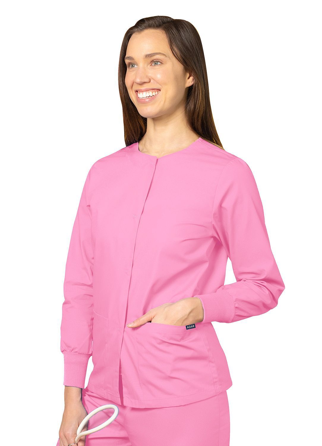 Adar Universal Round Neck Warm-Up Jacket