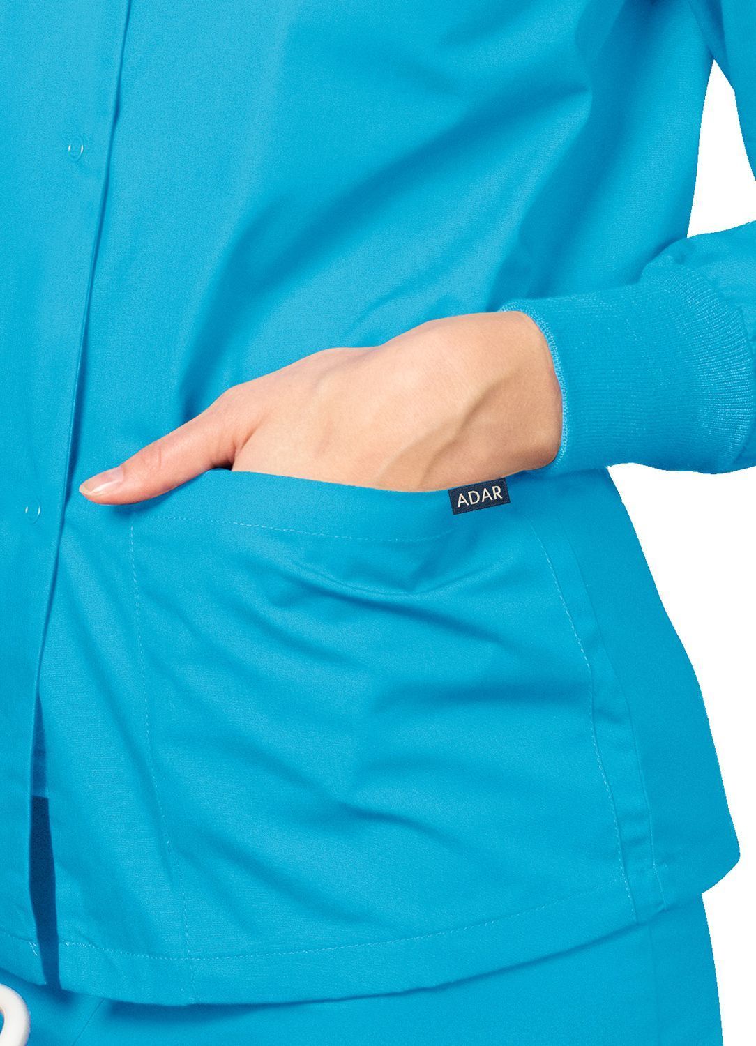 Adar Universal Round Neck Warm-Up Jacket