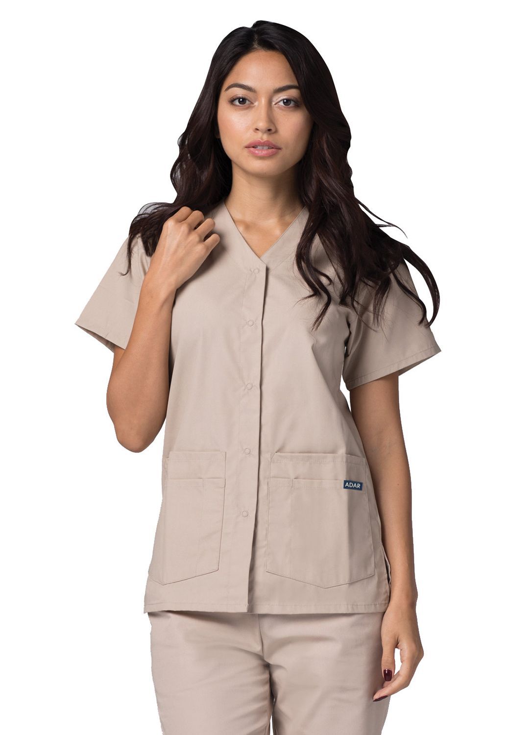 Adar Universal Double Pocket Snap Front Top