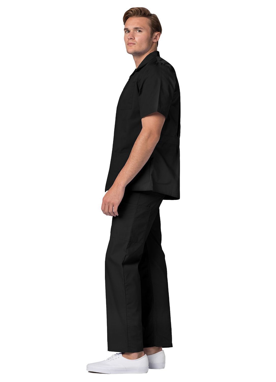 Adar Universal Men's Zippered Short Sleeve Jacket