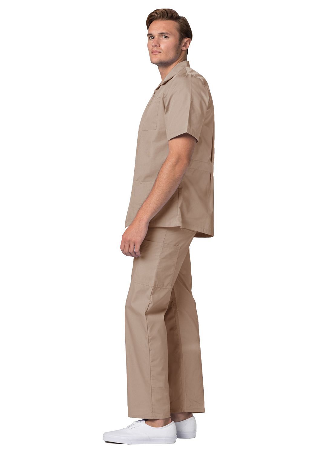 Adar Universal Men's Zippered Short Sleeve Jacket