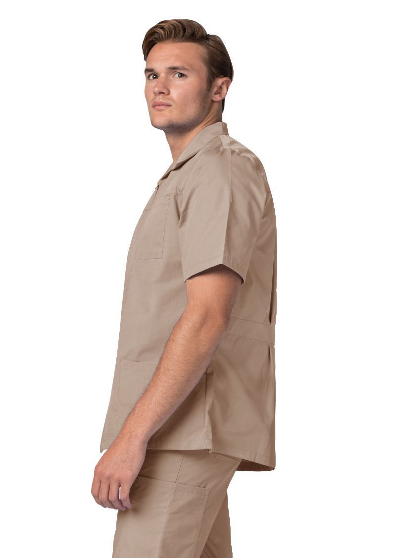 Adar Universal Men's Zippered Short Sleeve Jacket