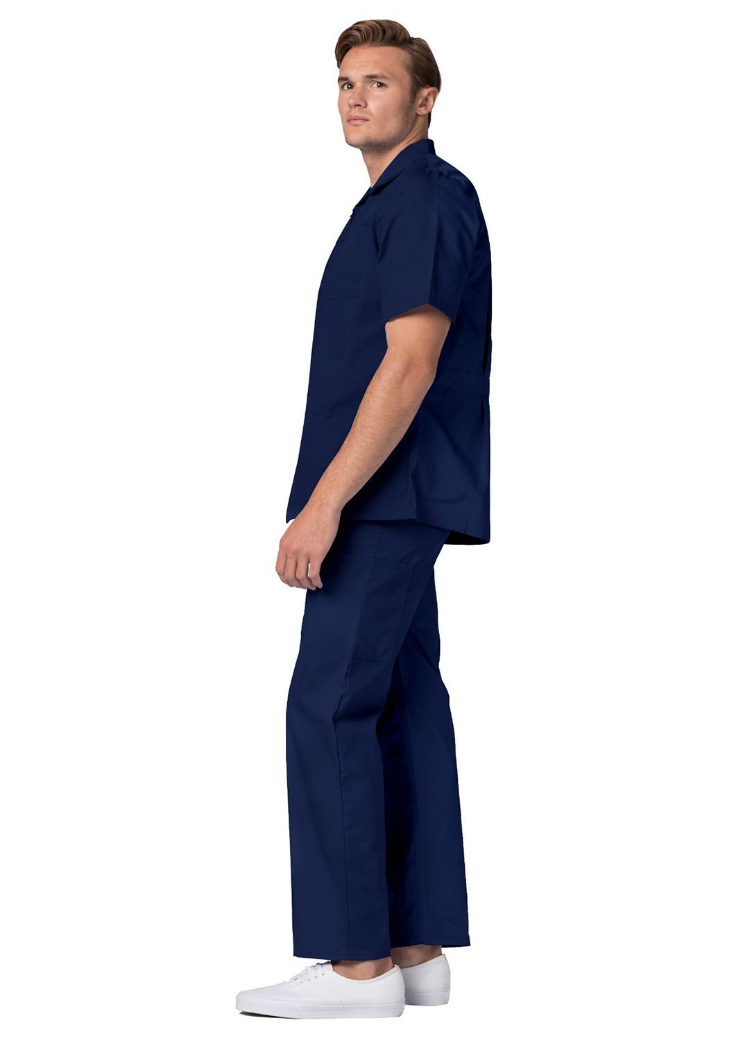 Adar Universal Men's Zippered Short Sleeve Jacket