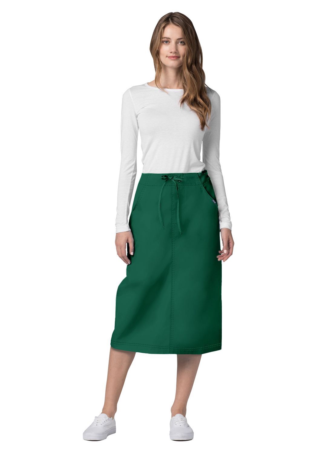 Adar Universal Mid-Calf Length Drawstring Skirt