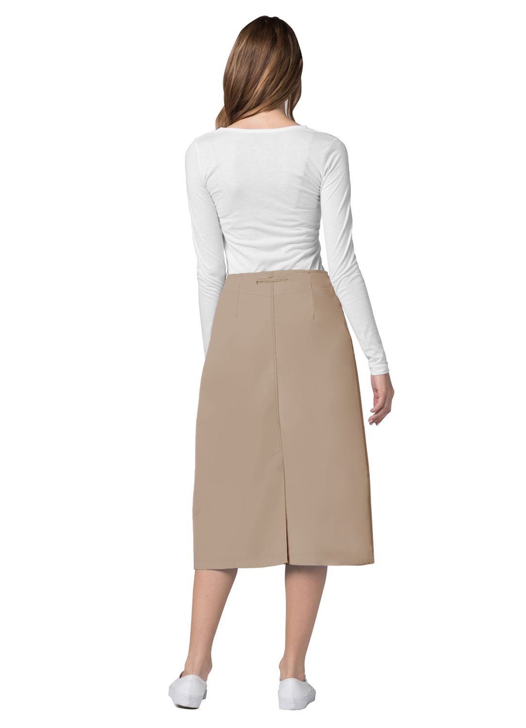 Adar Universal Mid-Calf Length Drawstring Skirt