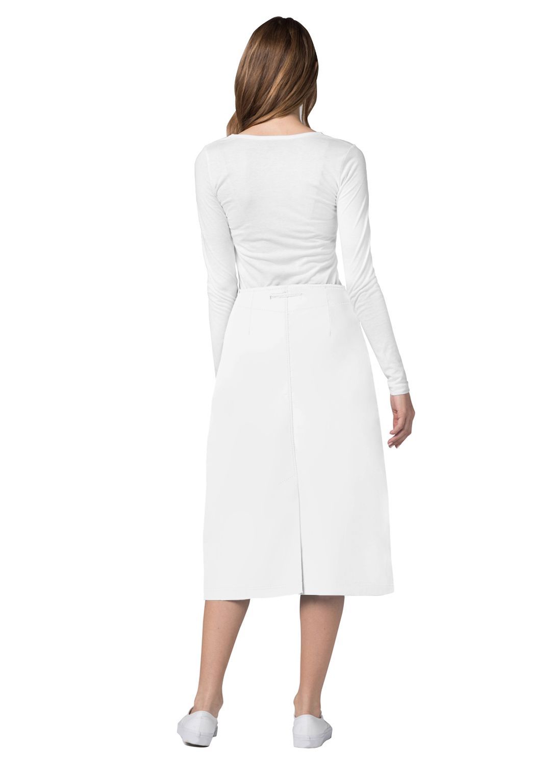 Adar Universal Mid-Calf Length Drawstring Skirt
