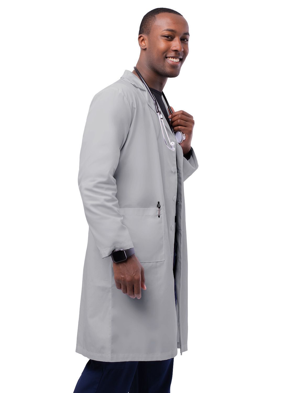 Adar Universal Unisex 39" Lab coat with Inner Pockets
