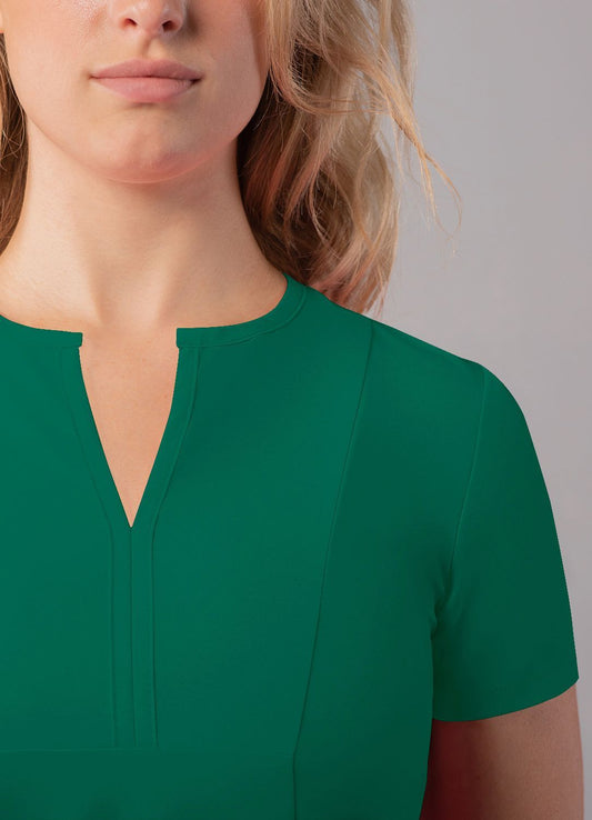 ADAR Addition Women's Notched V-neck Scrub Top