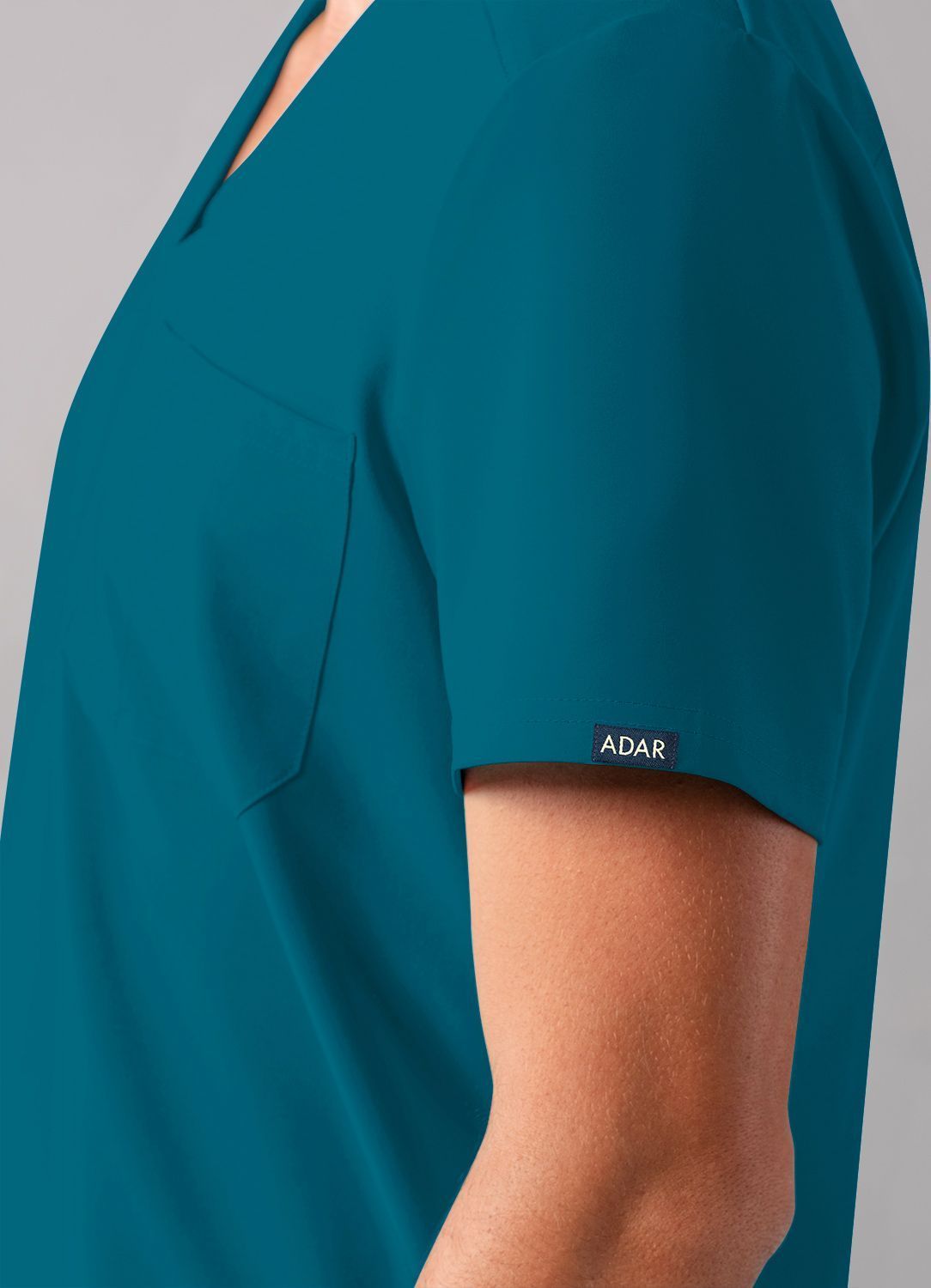 ADAR Addition Men's Classic V-Neck Scrub Top