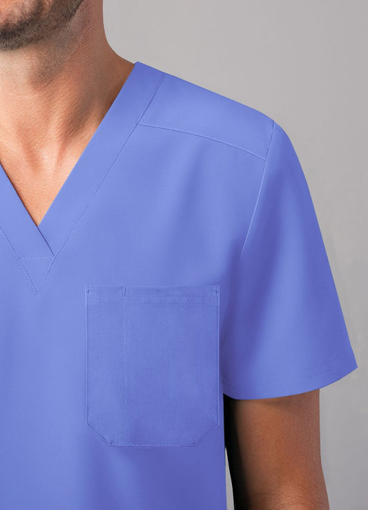 ADAR Addition Men's Classic V-Neck Scrub Top