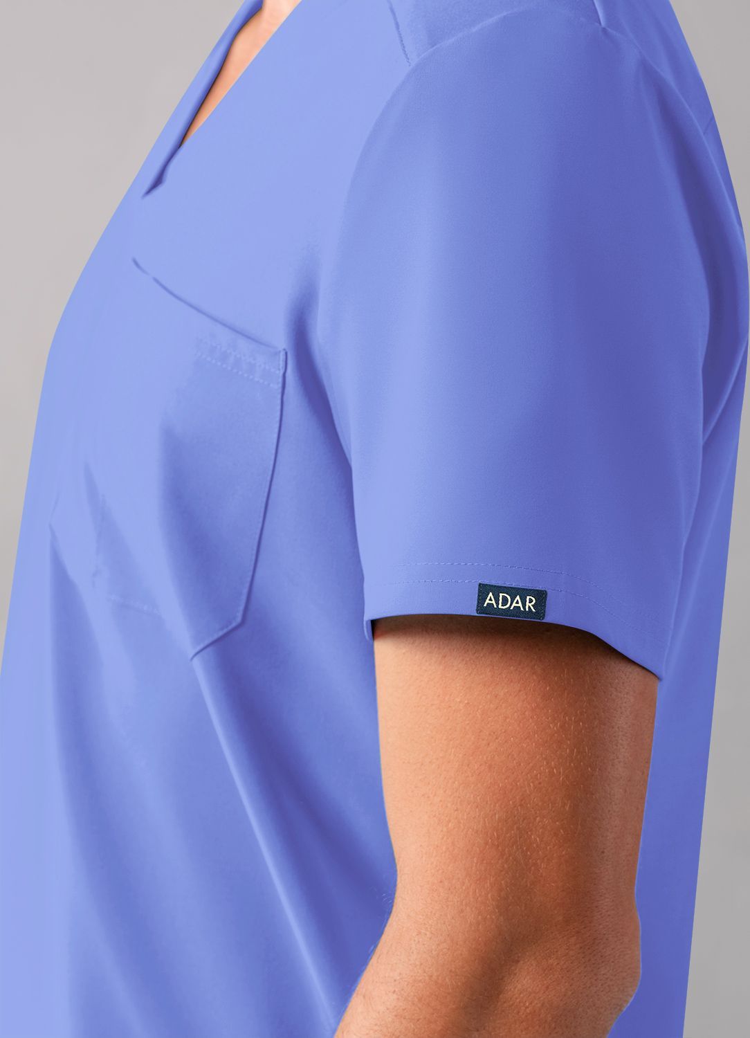 ADAR Addition Men's Classic V-Neck Scrub Top