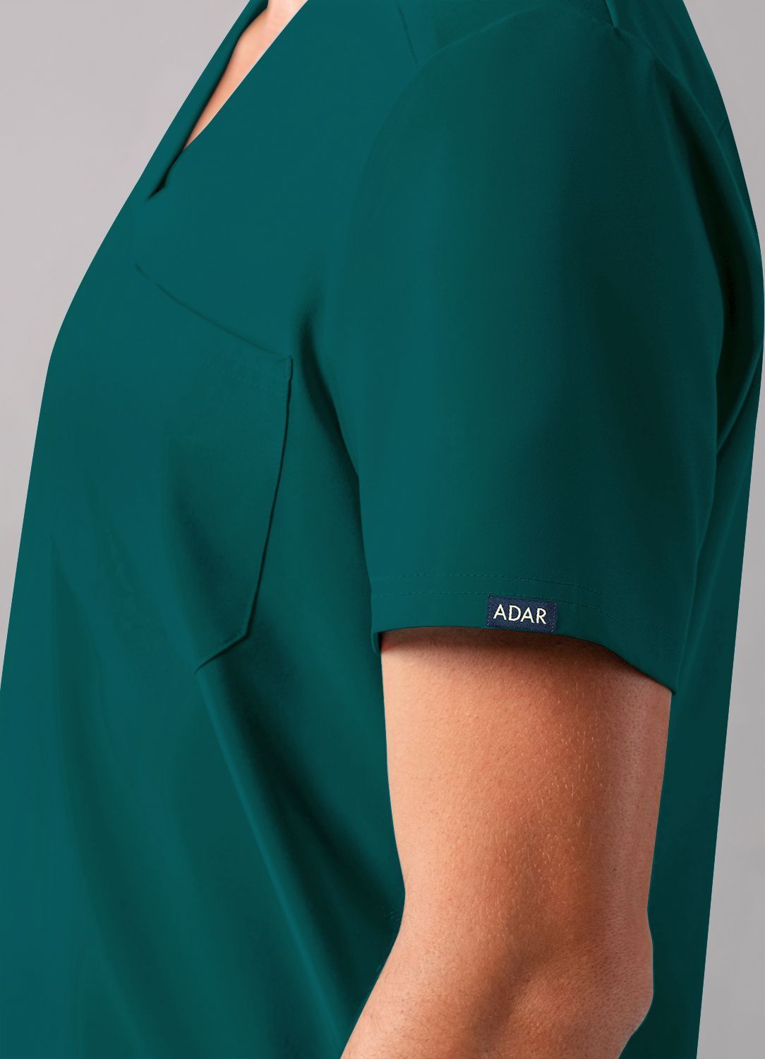 ADAR Addition Men's Classic V-Neck Scrub Top