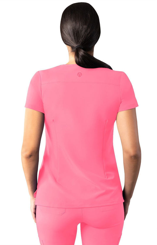 ADAR Addition Women's Modern V-Neck Scrub Top
