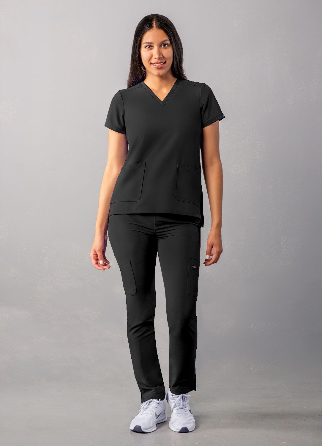 ADAR Addition Women's Modern V-Neck Scrub Top