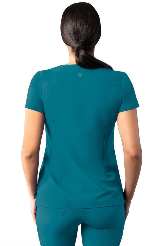 ADAR Addition Women's Modern V-Neck Scrub Top