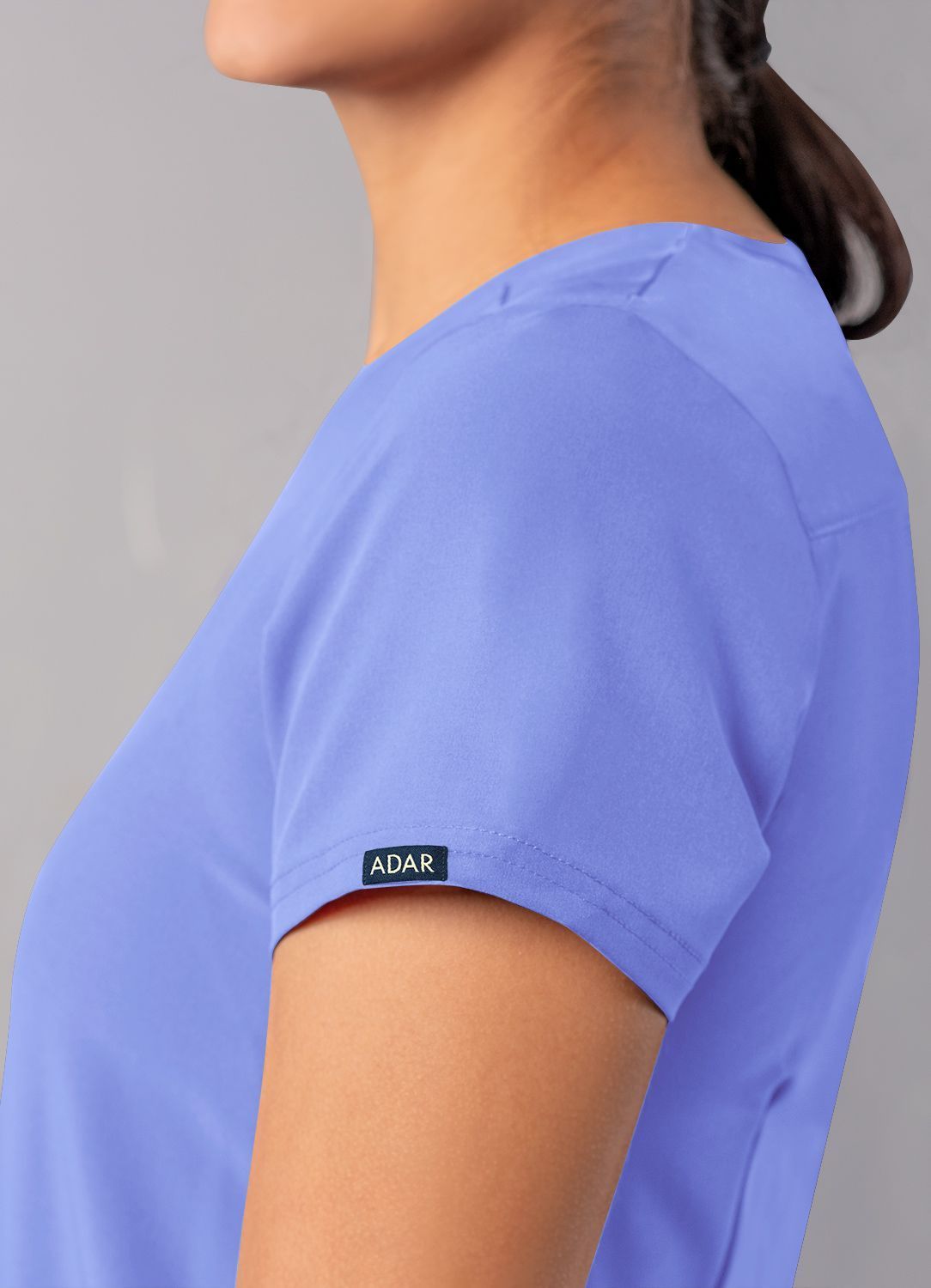 ADAR Addition Women's Modern V-Neck Scrub Top