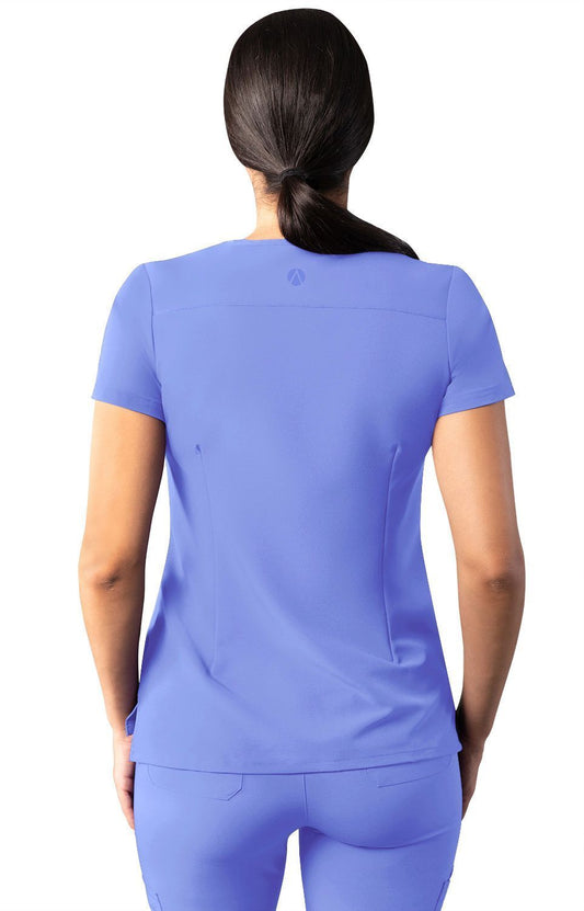ADAR Addition Women's Modern V-Neck Scrub Top