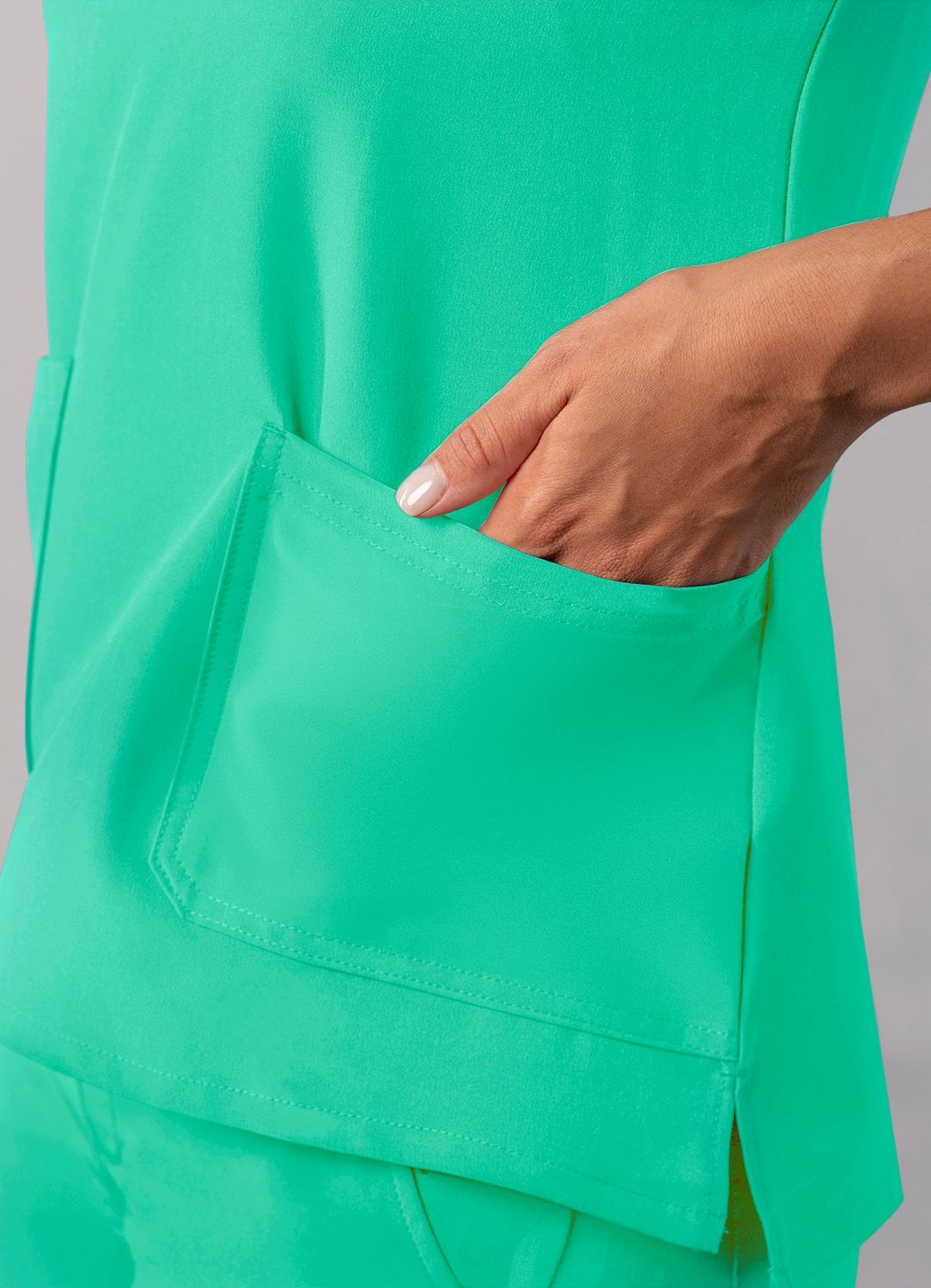 ADAR Addition Women's Modern V-Neck Scrub Top