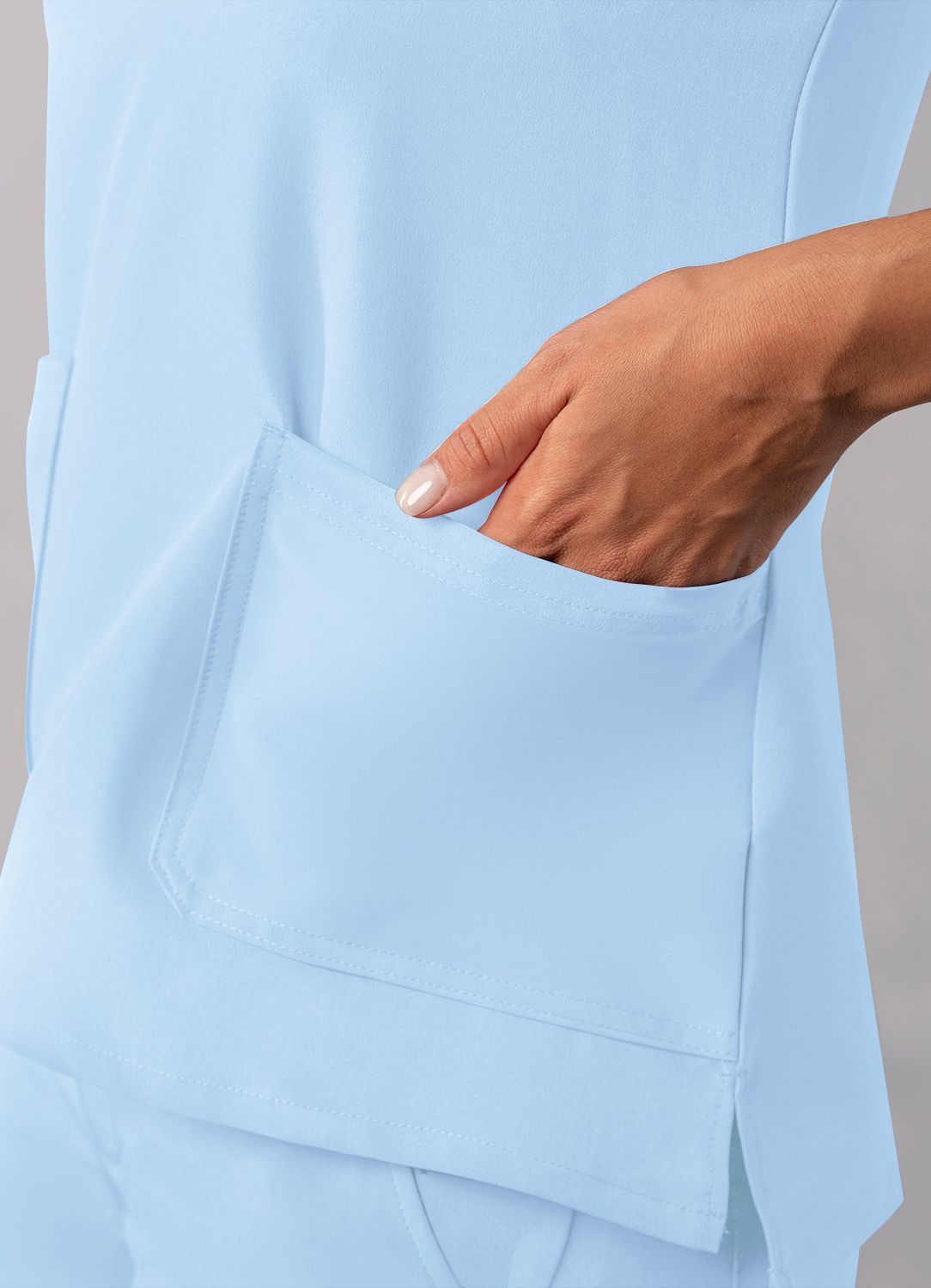 ADAR Addition Women's Modern V-Neck Scrub Top