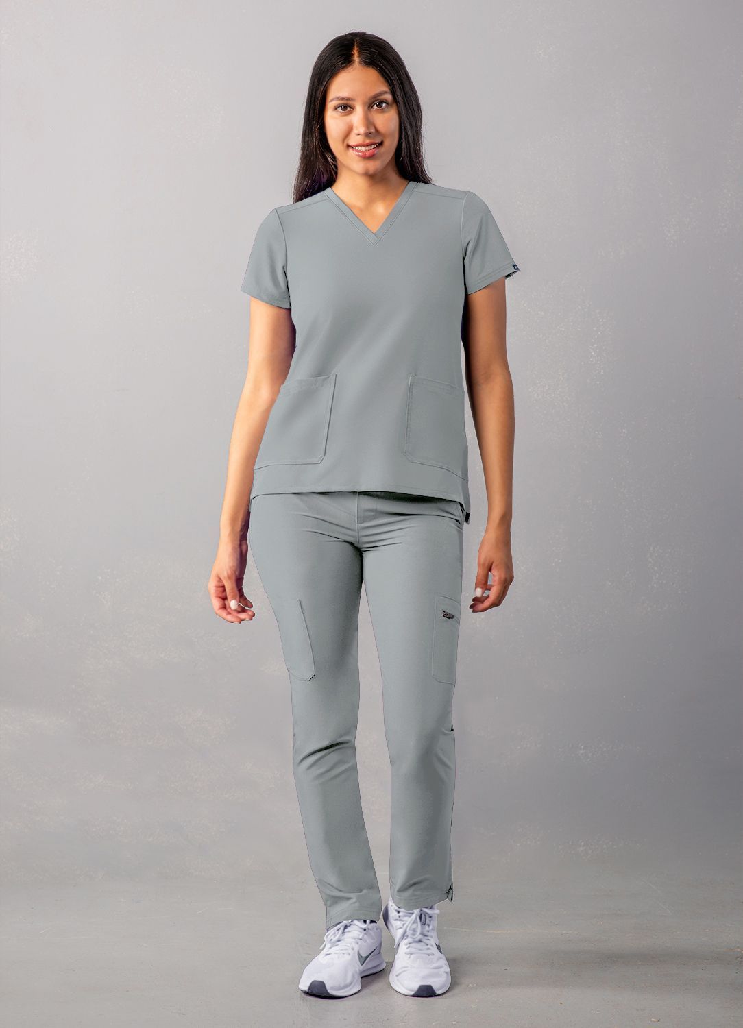 ADAR Addition Women's Modern V-Neck Scrub Top