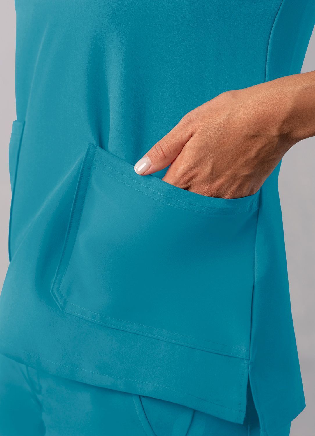 ADAR Addition Women's Modern V-Neck Scrub Top
