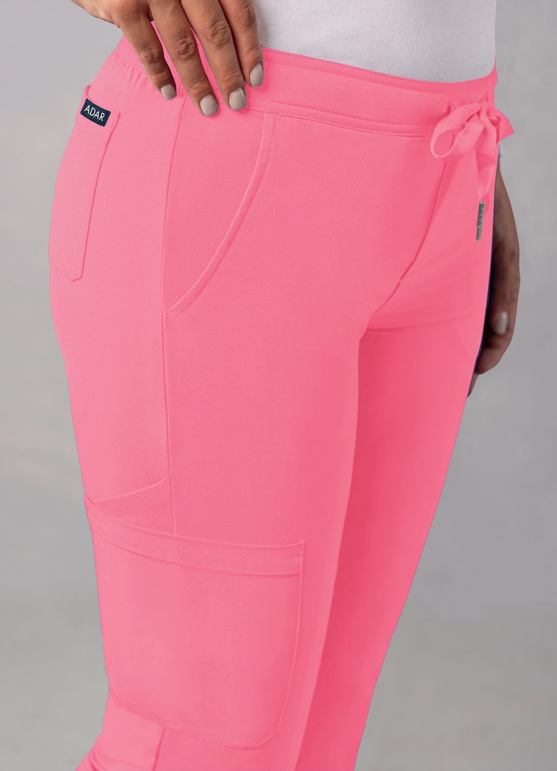 ADAR Addition Women's Skinny Leg Cargo Drawstring Pant