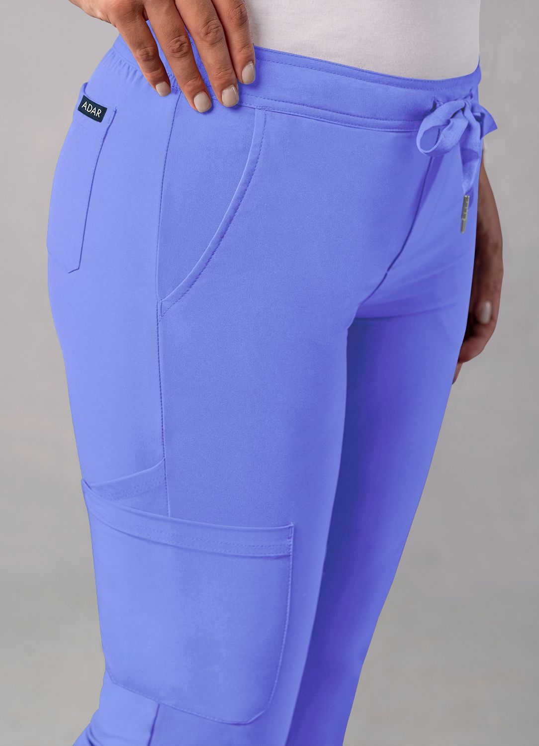 ADAR Addition Women's Skinny Leg Cargo Drawstring Pant