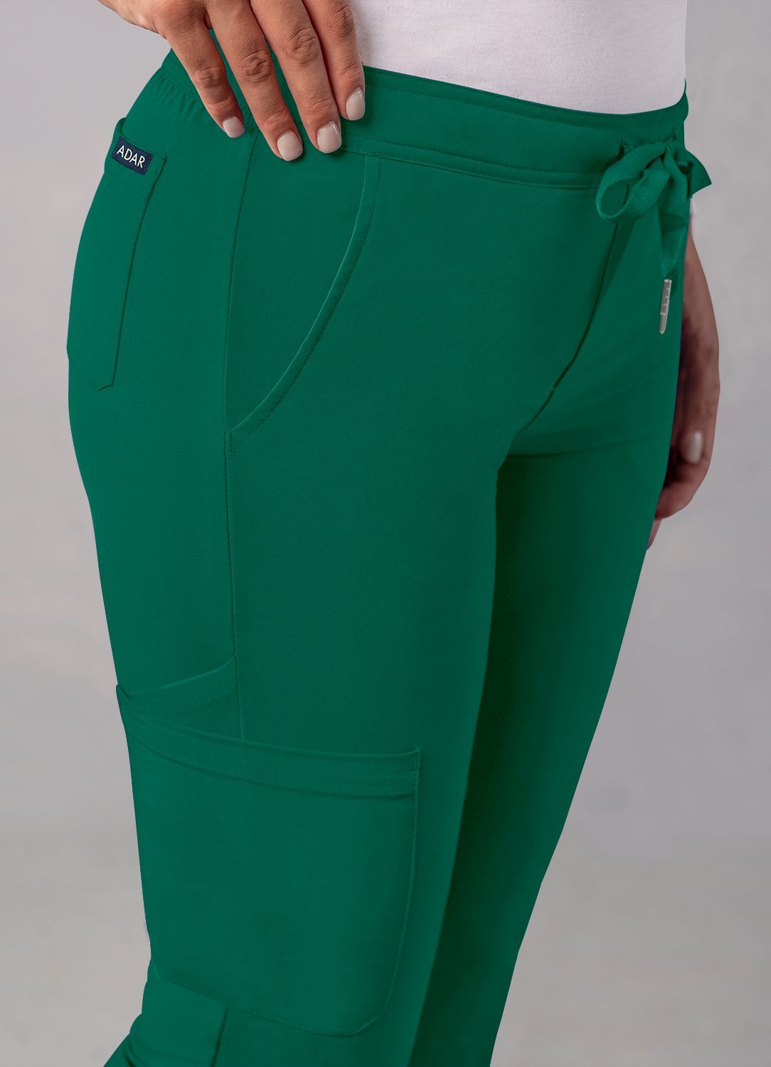ADAR Addition Women's Skinny Leg Cargo Drawstring Pant