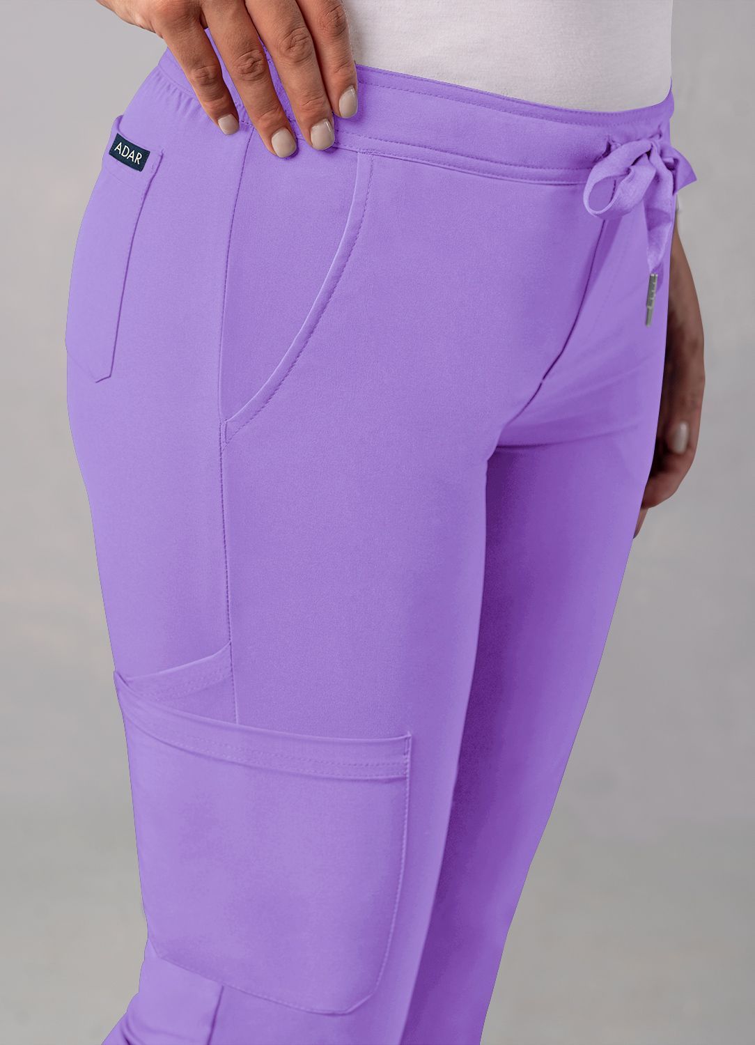 ADAR Addition Women's Skinny Leg Cargo Drawstring Pant