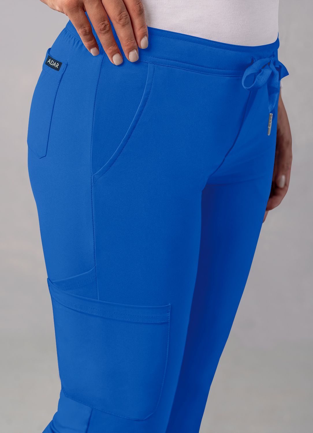 ADAR Addition Women's Skinny Leg Cargo Drawstring Pant