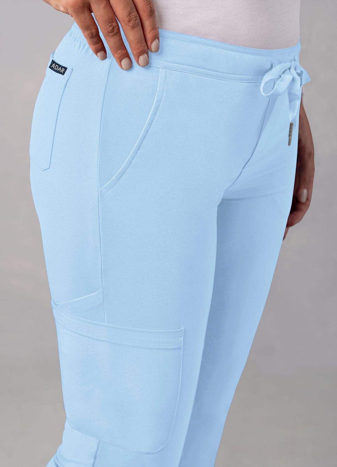 ADAR Addition Women's Skinny Leg Cargo Drawstring Pant