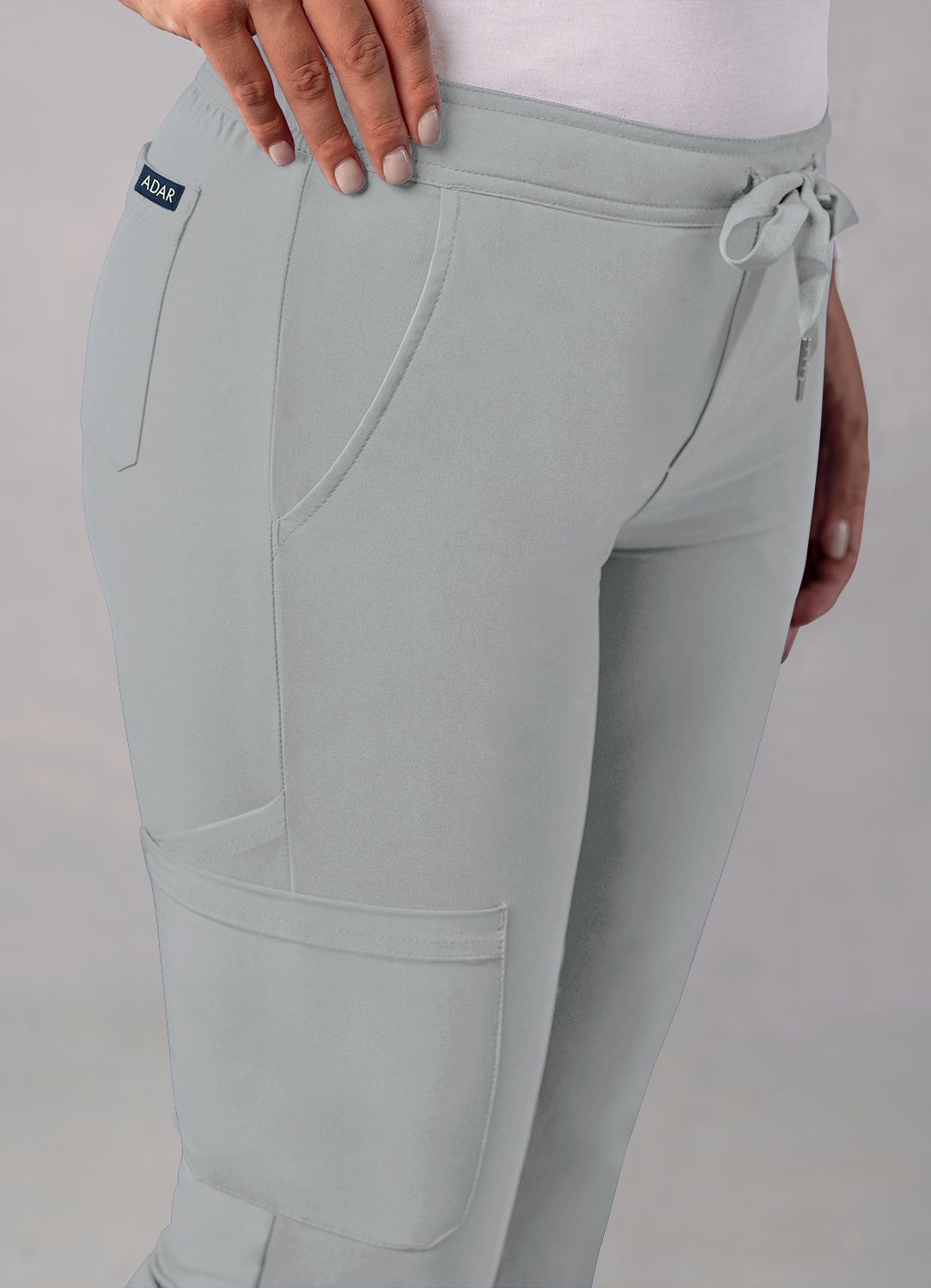 ADAR Addition Women's Skinny Leg Cargo Drawstring Pant