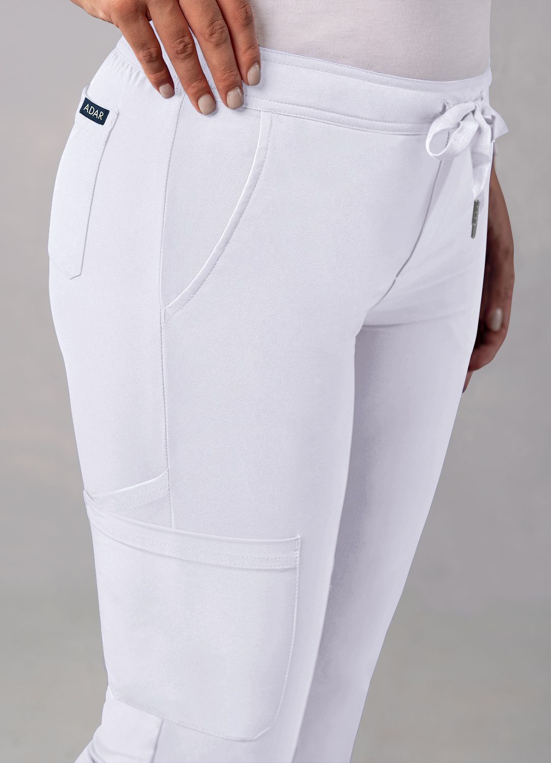 ADAR Addition Women's Skinny Leg Cargo Drawstring Pant