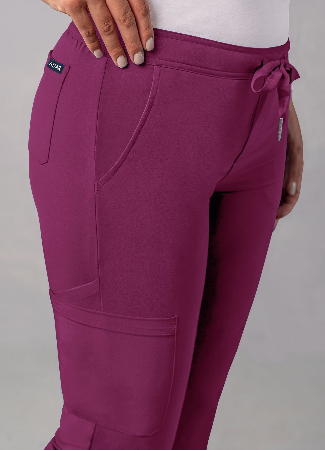 ADAR Addition Women's Skinny Leg Cargo Drawstring Pant